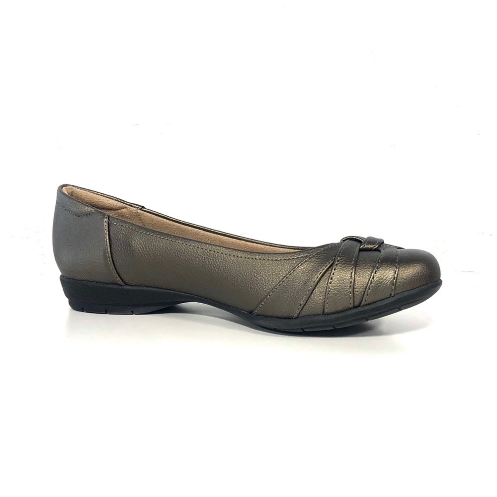 Soul Naturalizer Gift Pewter Gray Metallic Flats - Picture 2 of 3